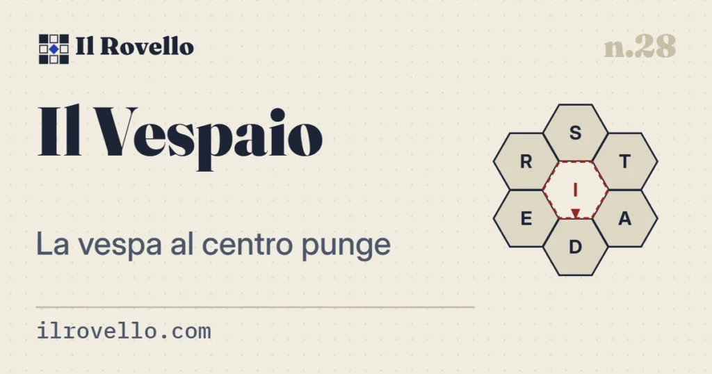 Il Vespaio gioco di parole anagrammi
